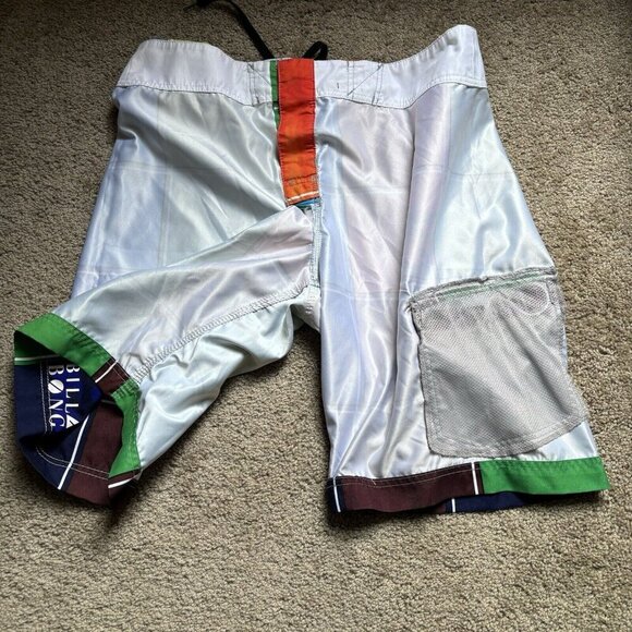 RARE Color Blocks Billabong Surf Board Shorts Sz 36 Multicolor Bright Rainbow - Picture 6 of 6